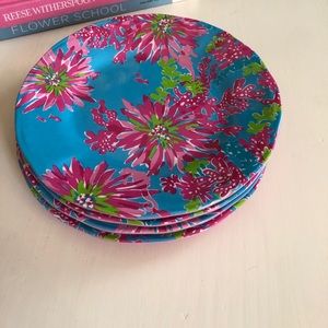 Lilly Pulitzer GUC Plates (4)